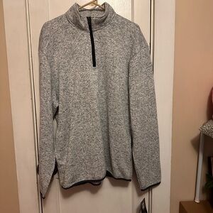 PGA Tour Men's Gray Quarter-Zip Sweater- NEW-XL